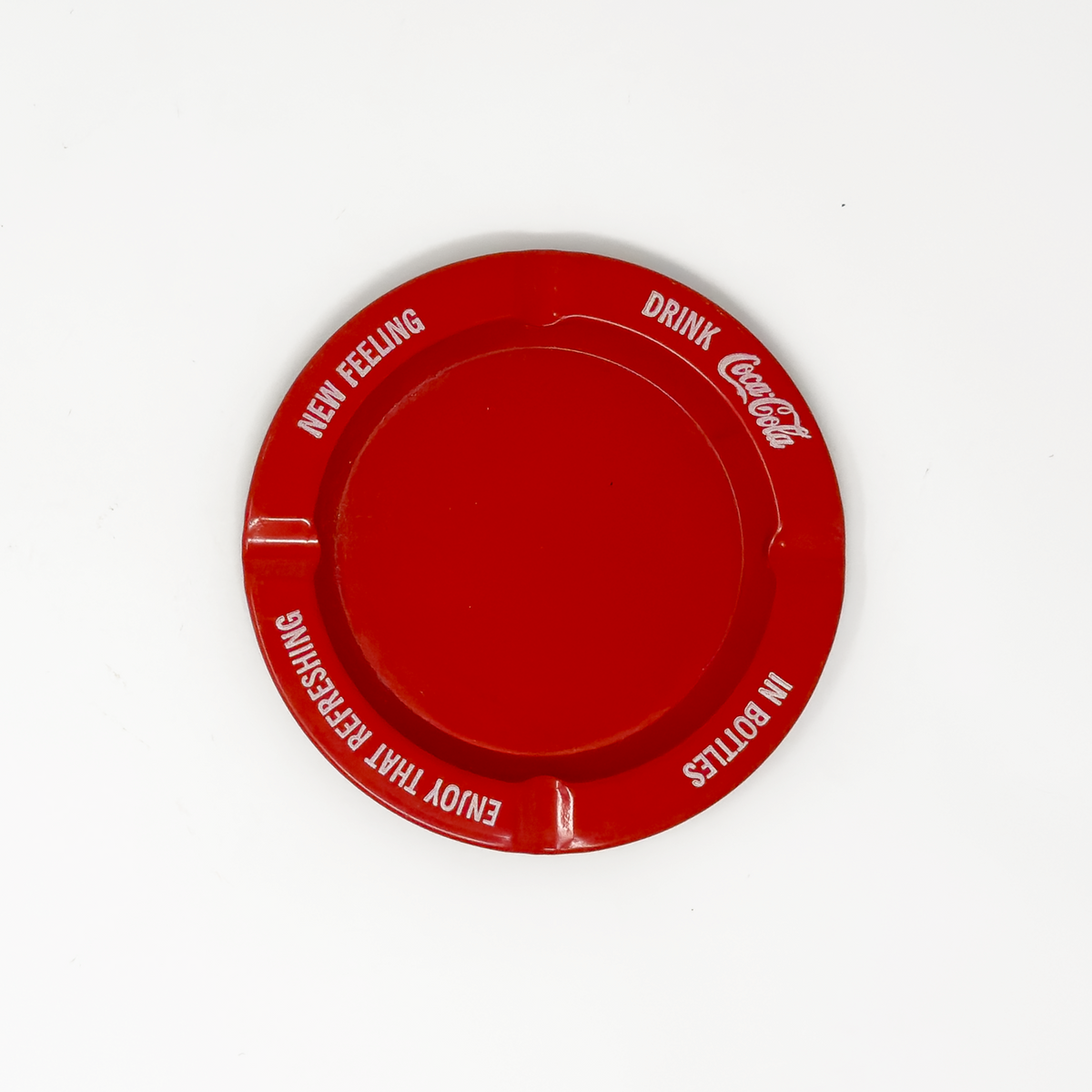 Coca-Cola ‘New Feeling’ Red Tin Ashtray