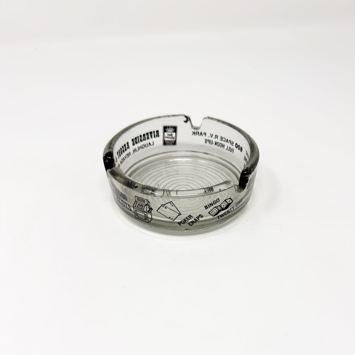 Riverside Resort & Casino Glass Ashtray