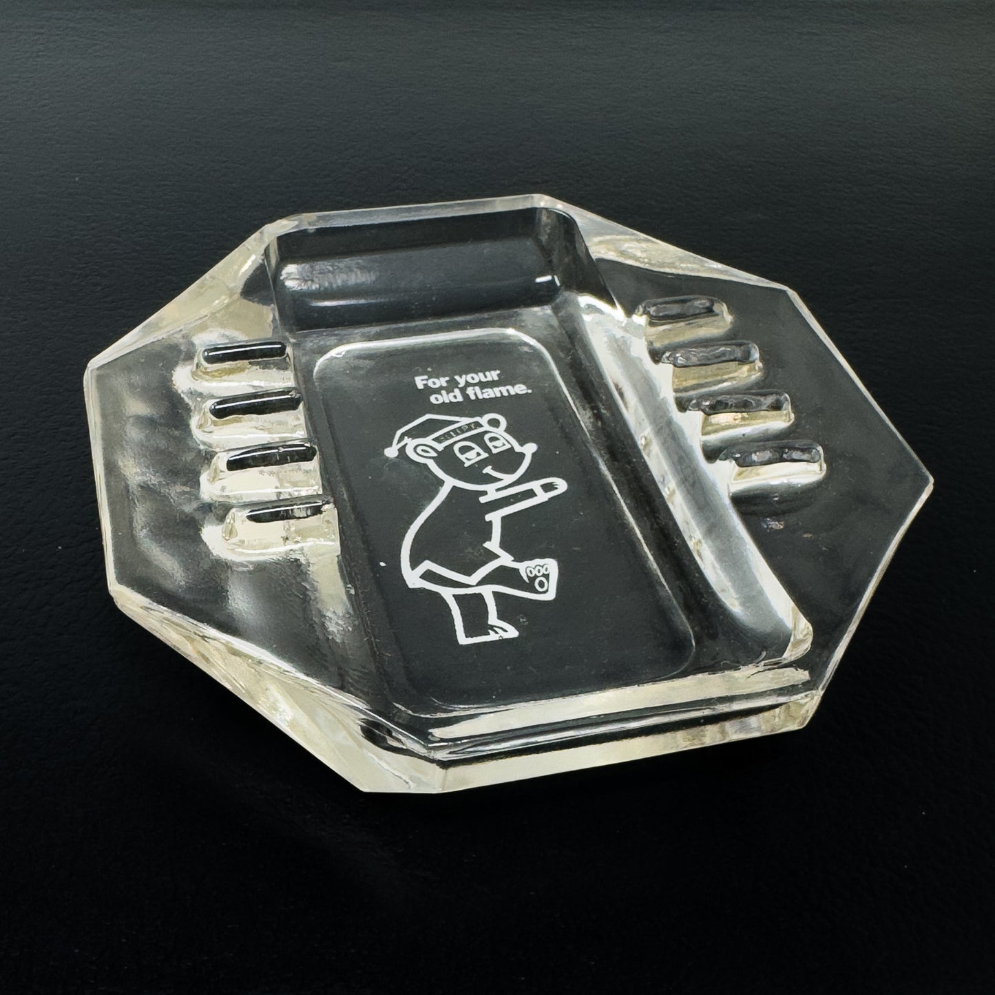 ‘For Your Old Flame’ Comfort Inn Motel Glass Ashtray