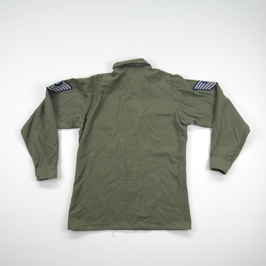Vietnam-Era USAF OG-107 Utility Shirt — USAFE Staff Sergeant