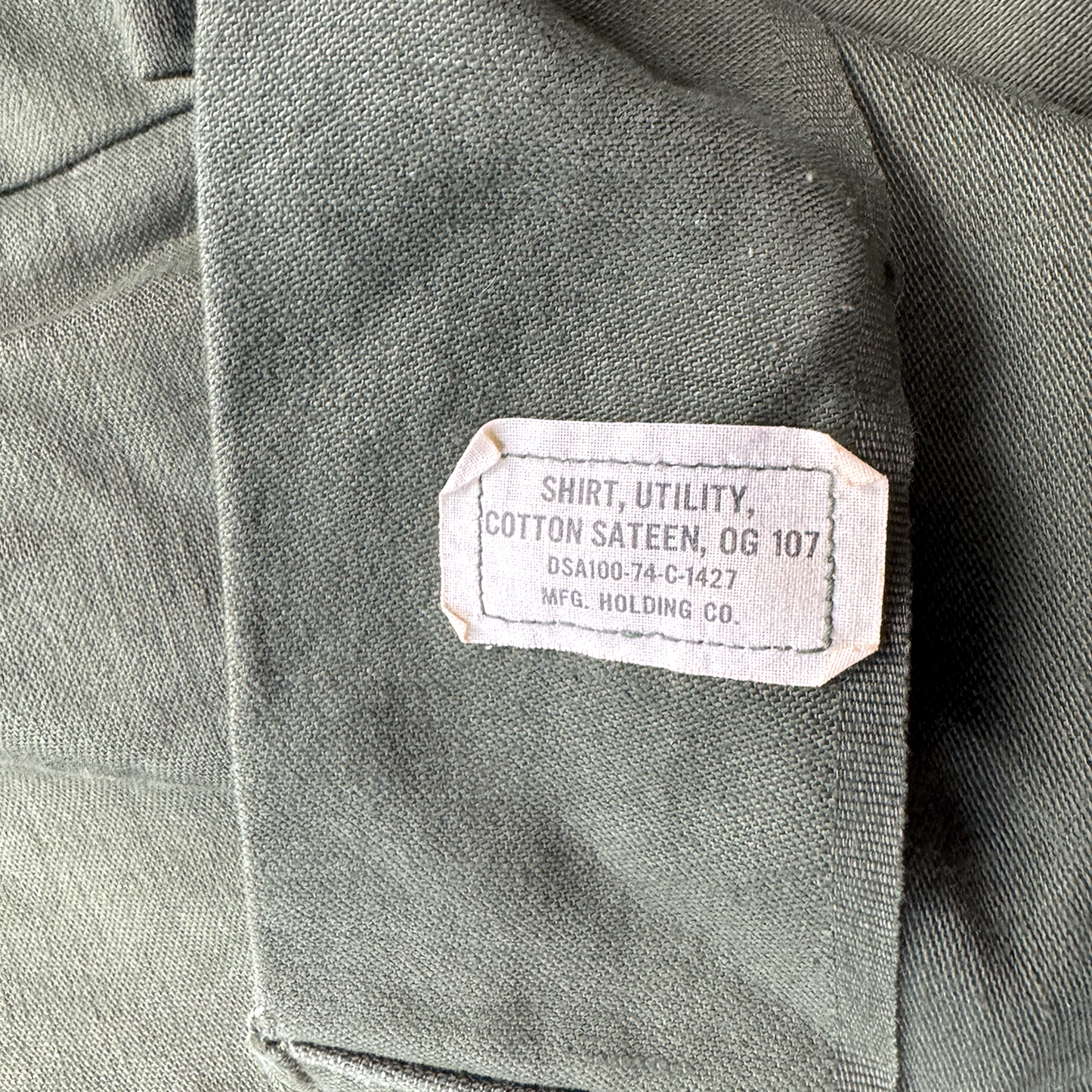 Vietnam-Era USAF OG-107 Utility Shirt — USAFE Staff Sergeant