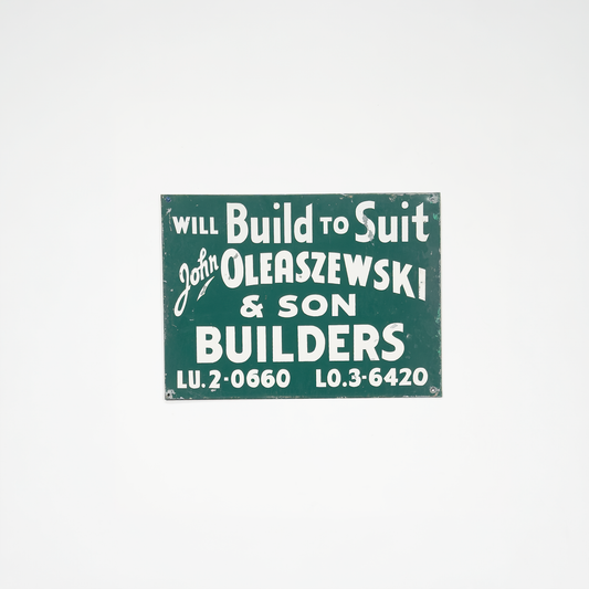 Original Ace Hardware painted metal parking sign, companion