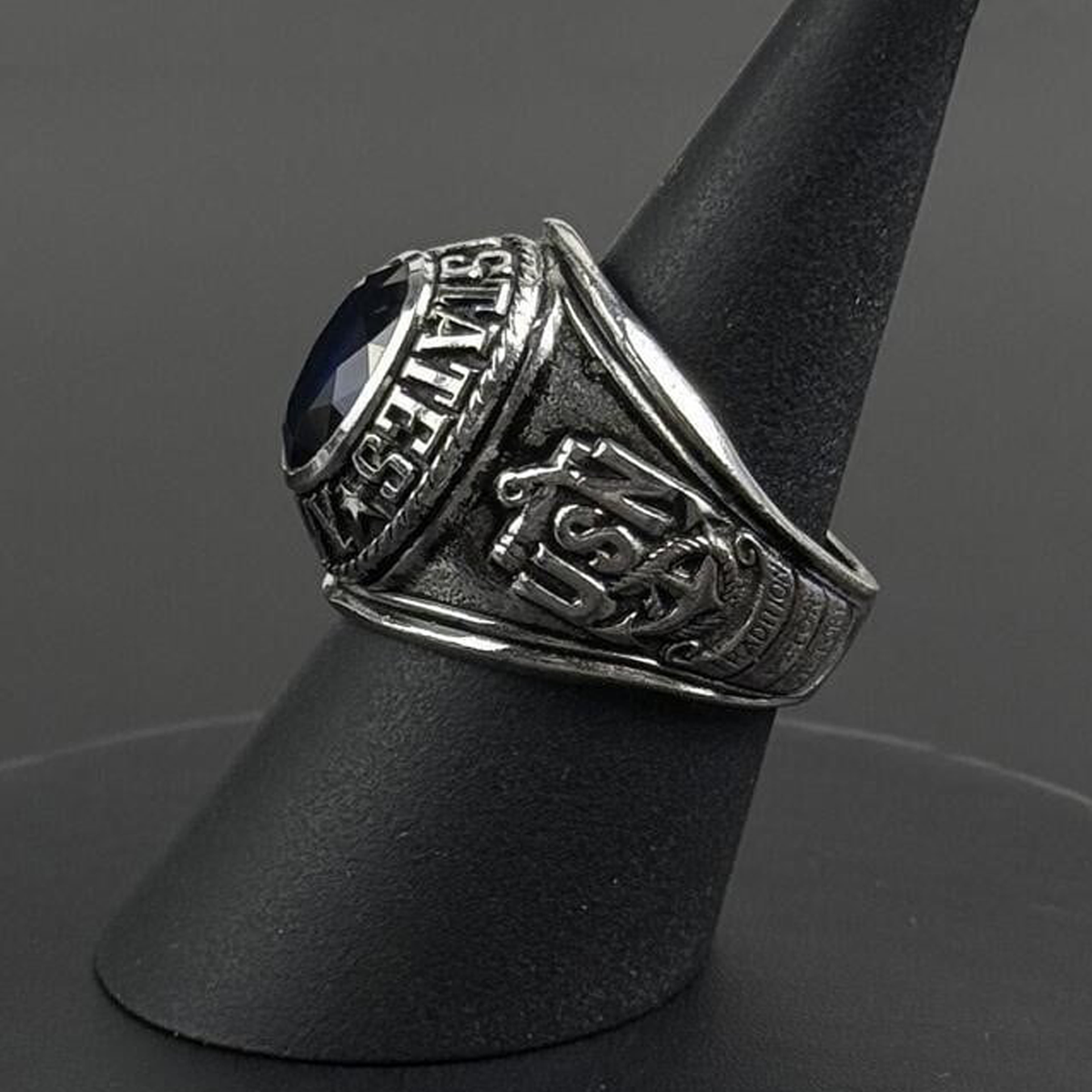 Korean War US Navy Sterling Silver Ring (1950s)