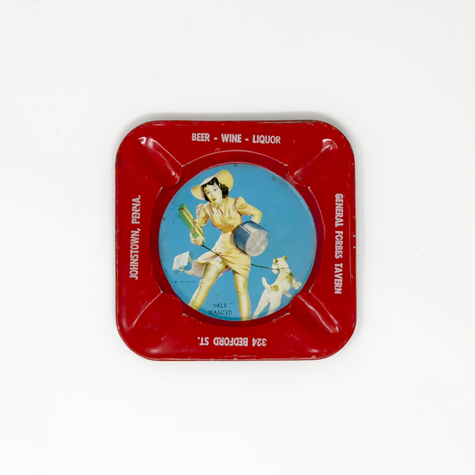 General Forbes Tavern Pin-Up Tin Ashtray