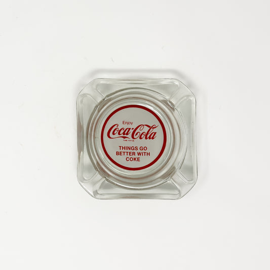Coca-Cola ‘Things Go Better With Coke’ Glass Ashtray