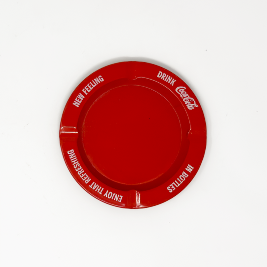 Coca-Cola ‘New Feeling’ Red Tin Ashtray