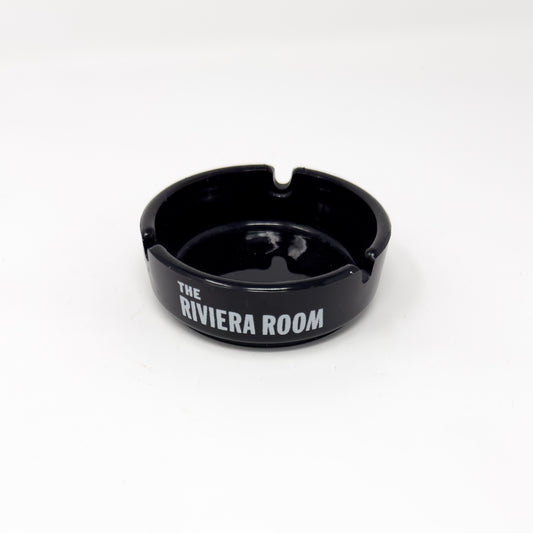 Riviera Room Black Ceramic Ashtray