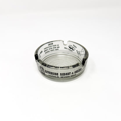 Riverside Resort & Casino Glass Ashtray