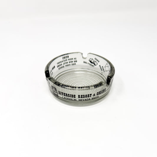 Riverside Resort & Casino Glass Ashtray