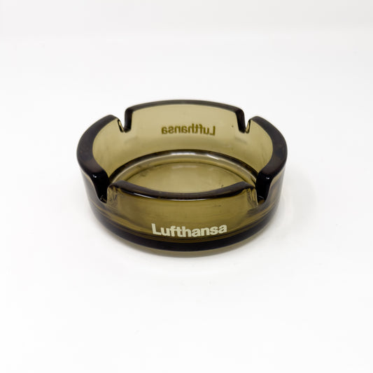 Lufthansa Grey Glass Ashtray