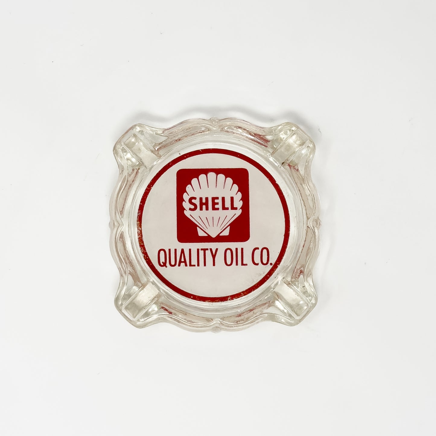 Shell Quality Oil Co. Glass Ashtray