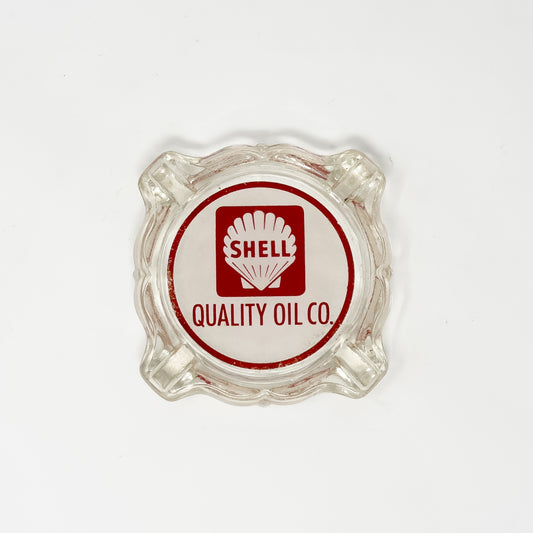 Shell Quality Oil Co. Glass Ashtray