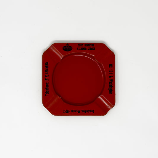 Standard ‘Don’s Northside’ Red Tin Litho Ashtray