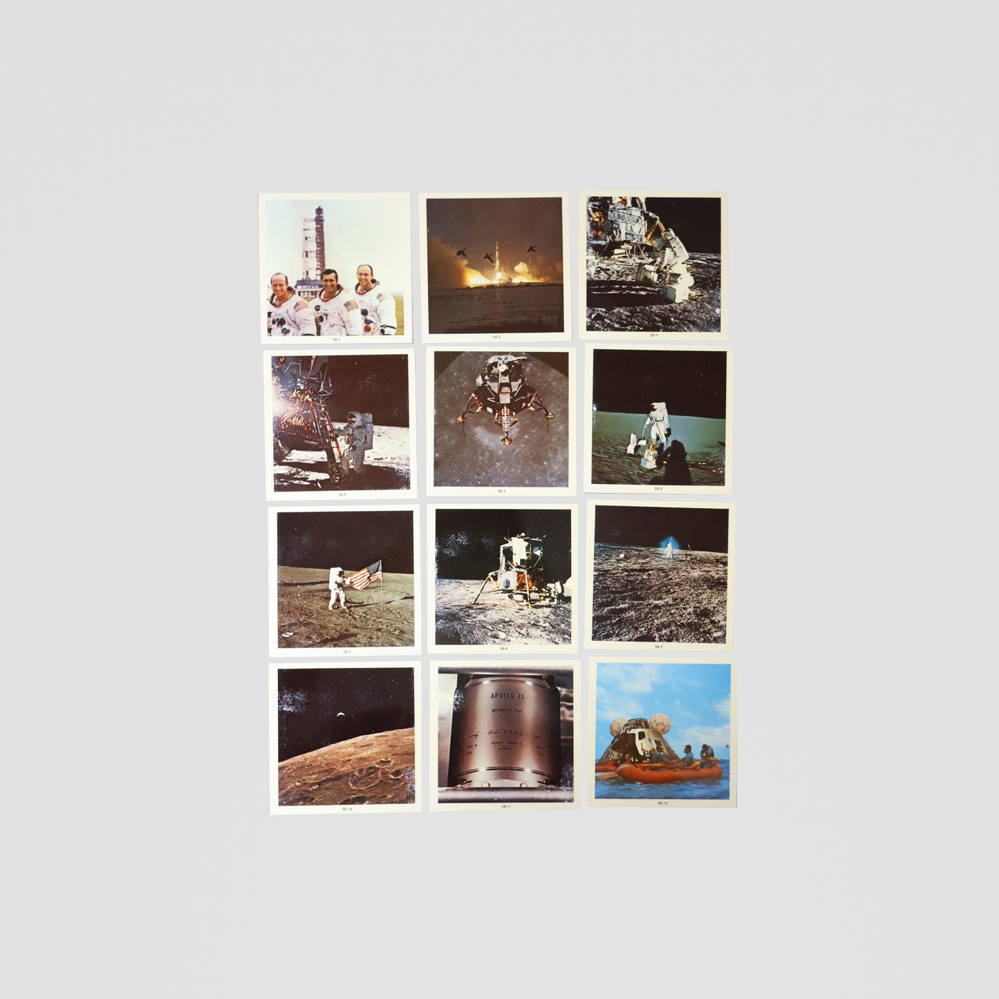 1969 NASA Apollo 12 Mini Photograph Set