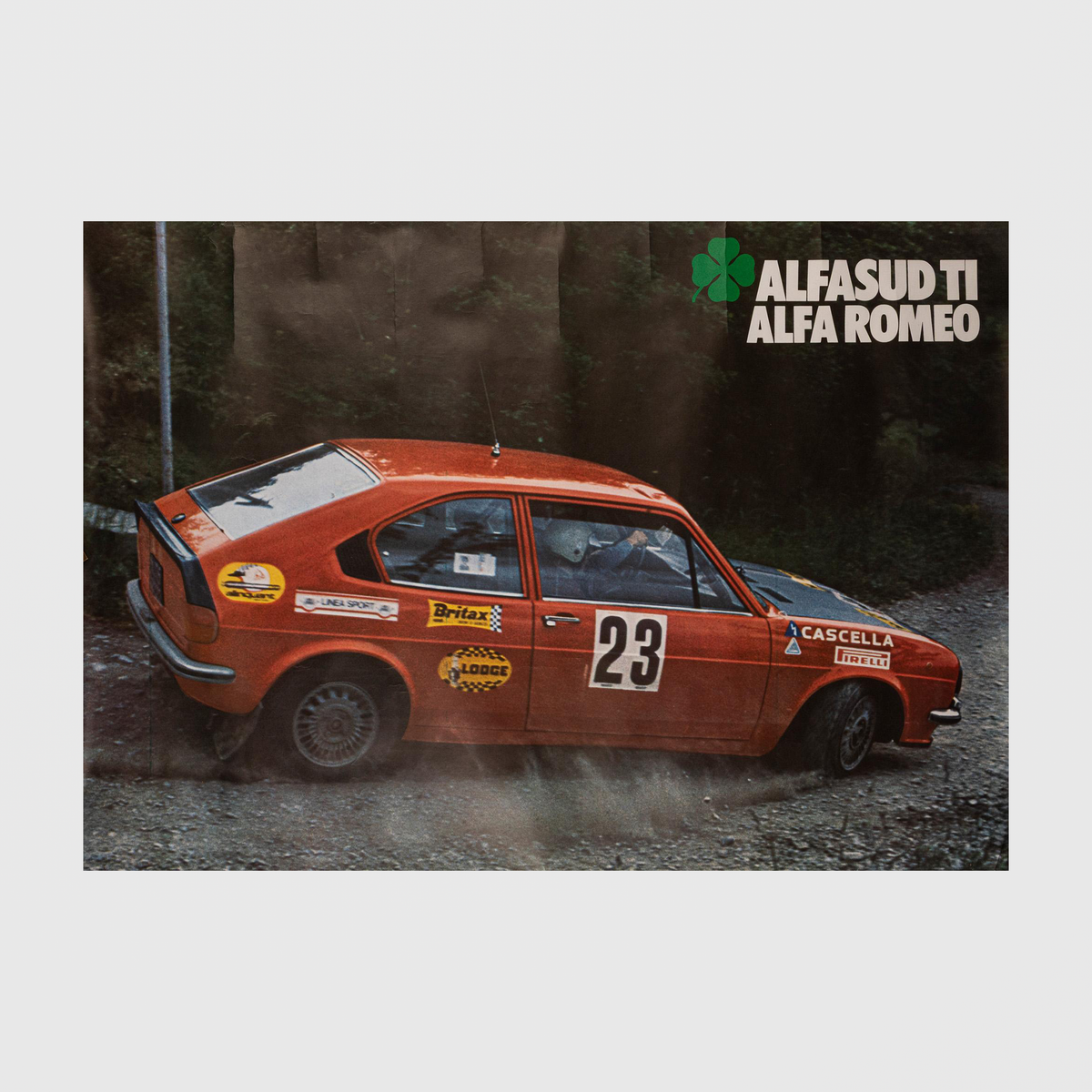 1970s–80s Alfa Romeo 'Alfasud TI' Dealership Poster | Vintage Italian Automotive Art