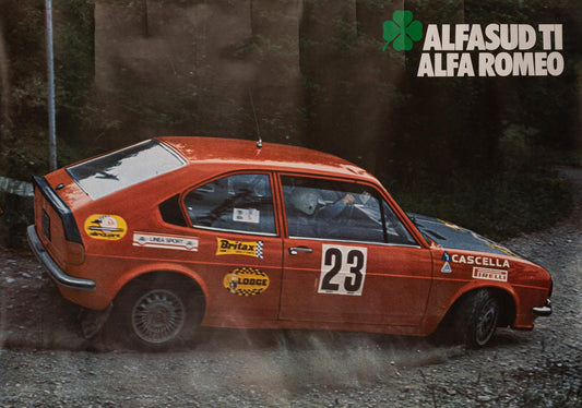1970s–80s Alfa Romeo 'Alfasud TI' Dealership Poster