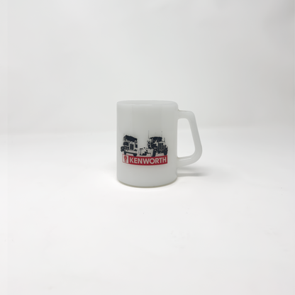 Federal Glass Kenworth Truck Milk Glass Mug