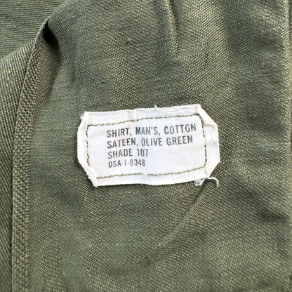 Vietnam-Era US Army OG-107 Utility Shirt — 3rd Infantry Division
