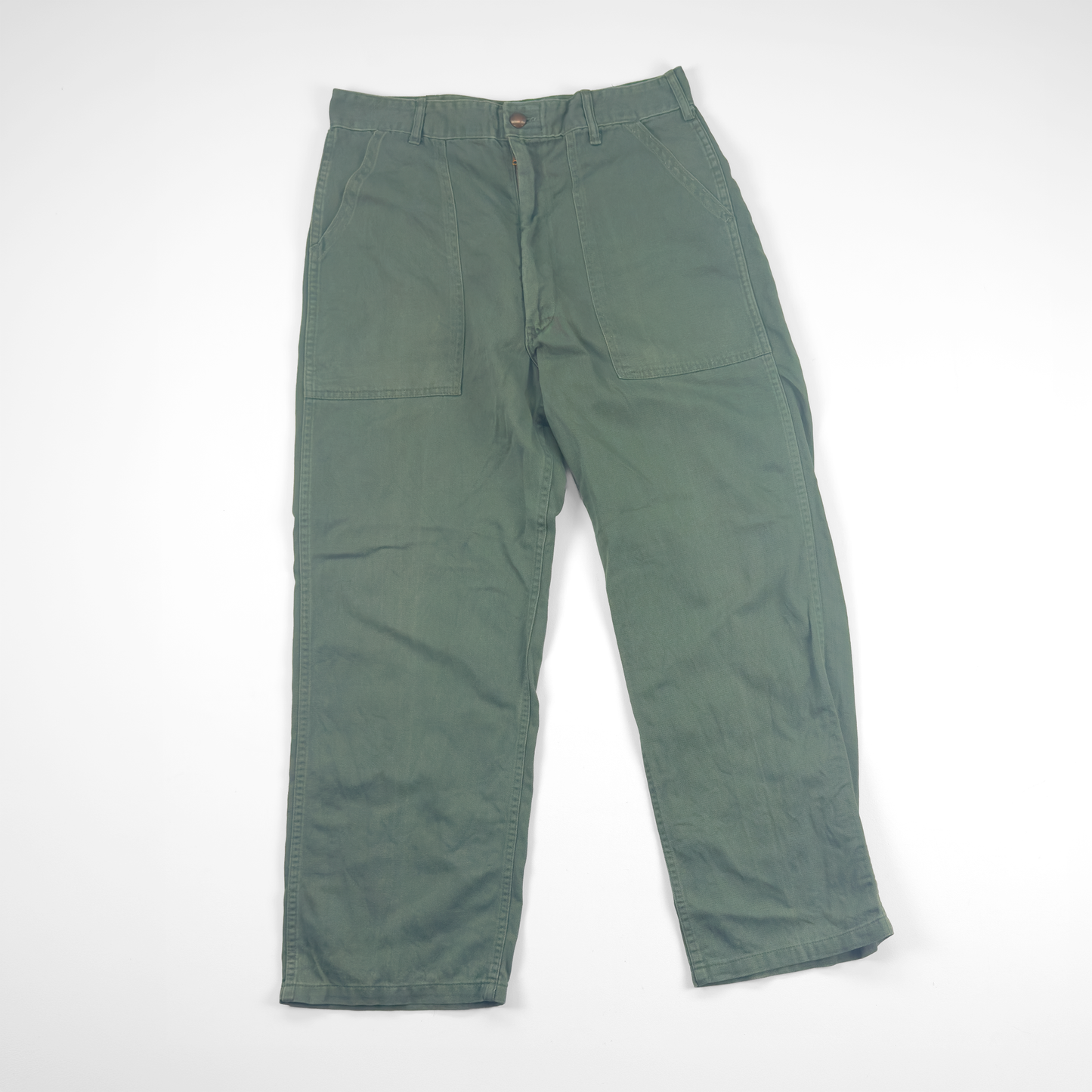Vietnam-Era US Army OG-107 Utility Trousers — Snap Button