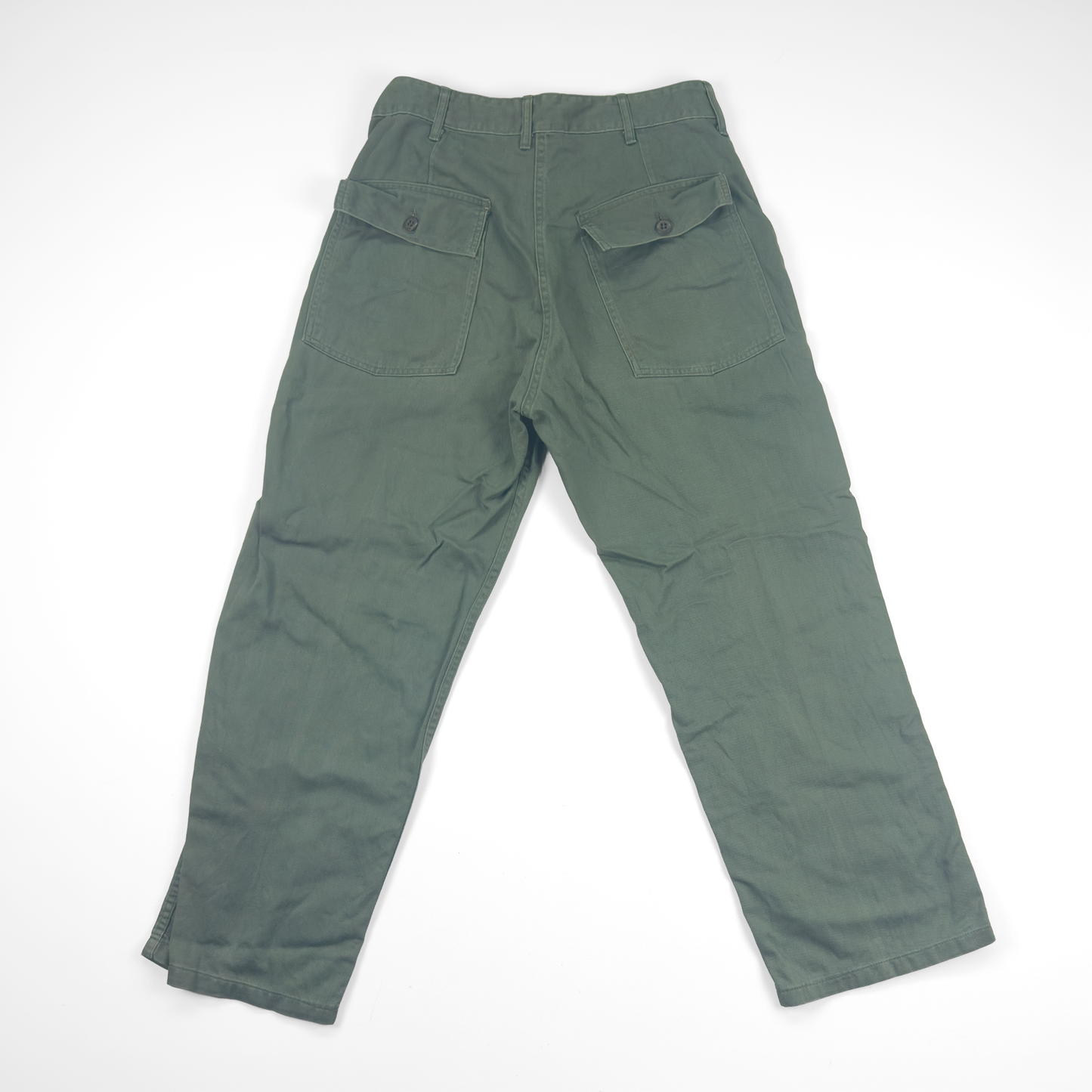 Vietnam-Era US Army OG-107 Utility Trousers — Snap Button