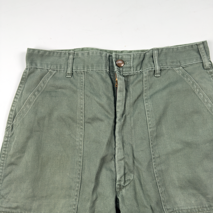 Vietnam-Era US Army OG-107 Utility Trousers — Snap Button