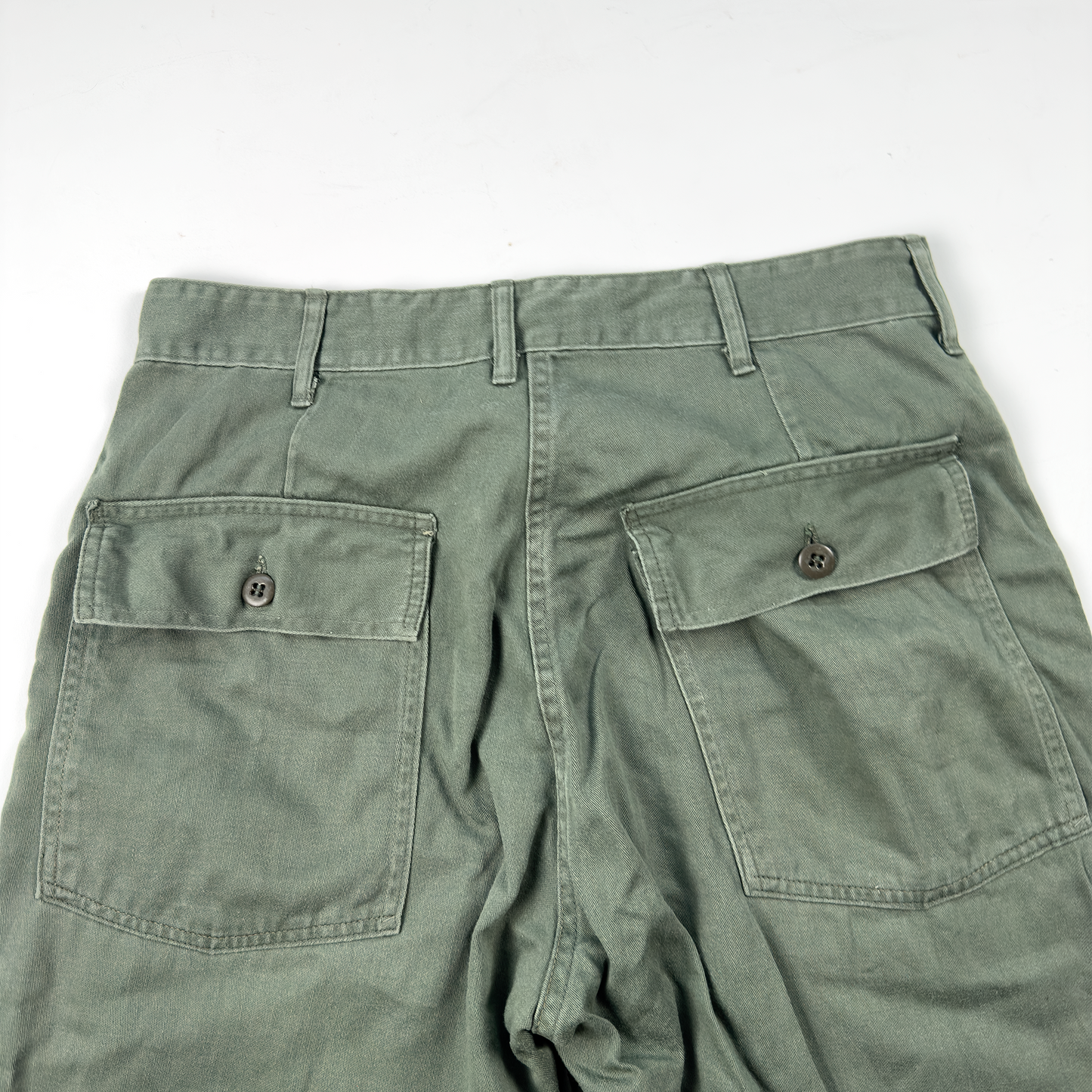 Vietnam-Era US Army OG-107 Utility Trousers — Snap Button