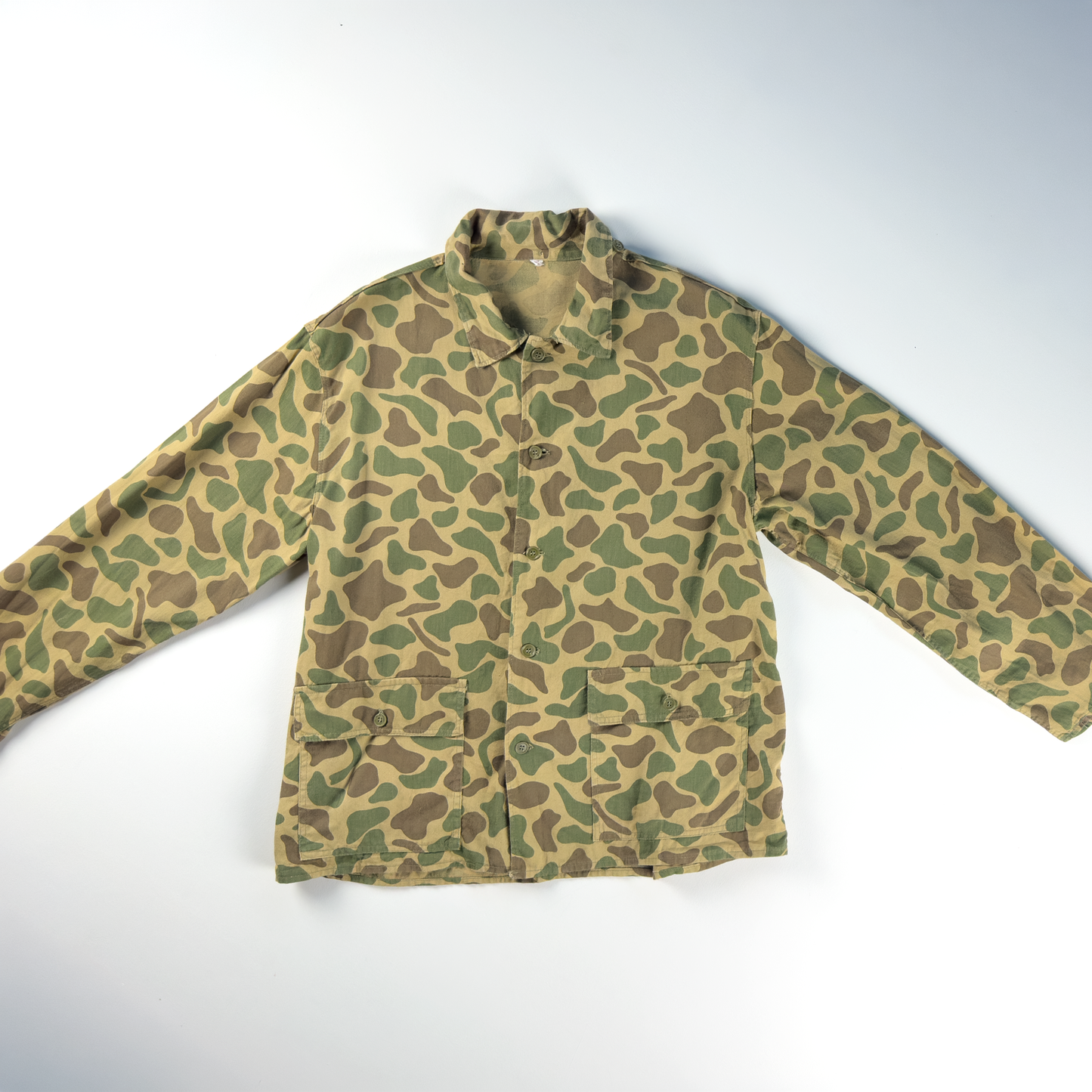 1960s–70s US Military Duck Hunter Camo Utility Shirt