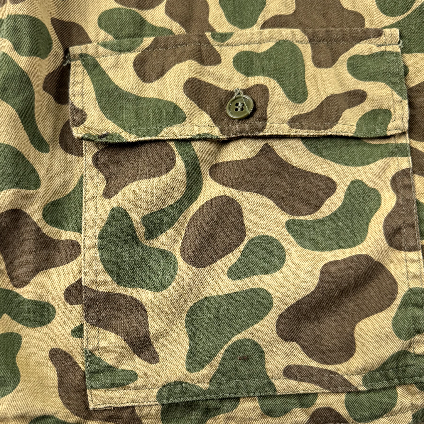1960s–70s US Military Duck Hunter Camo Utility Shirt