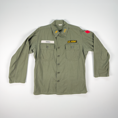 Vietnam-Era US Army OG-107 Utility Shirt — 5th Infantry Division