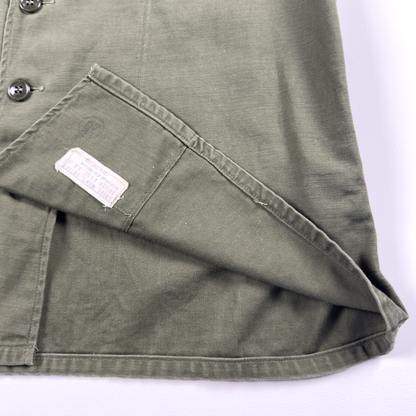 Vietnam-Era US Army OG-107 Utility Shirt — 5th Infantry Division