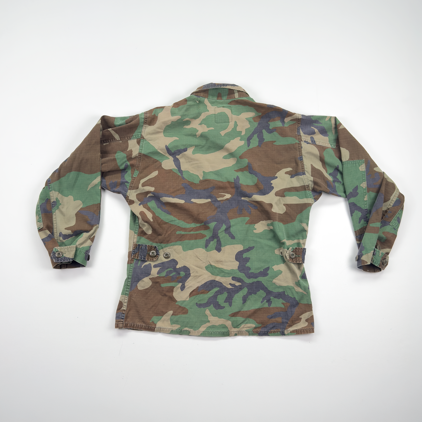 1980s US Military Woodland Camo BDU Shirt