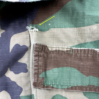 1980s US Military Woodland Camo BDU Shirt