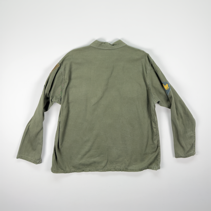 Vietnam-Era US Army OG-107 Utility Jacket — 1st Infantry Division