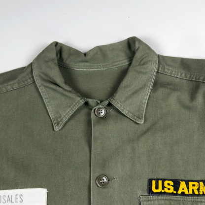 Vietnam-Era US Army OG-107 Utility Jacket — 1st Infantry Division