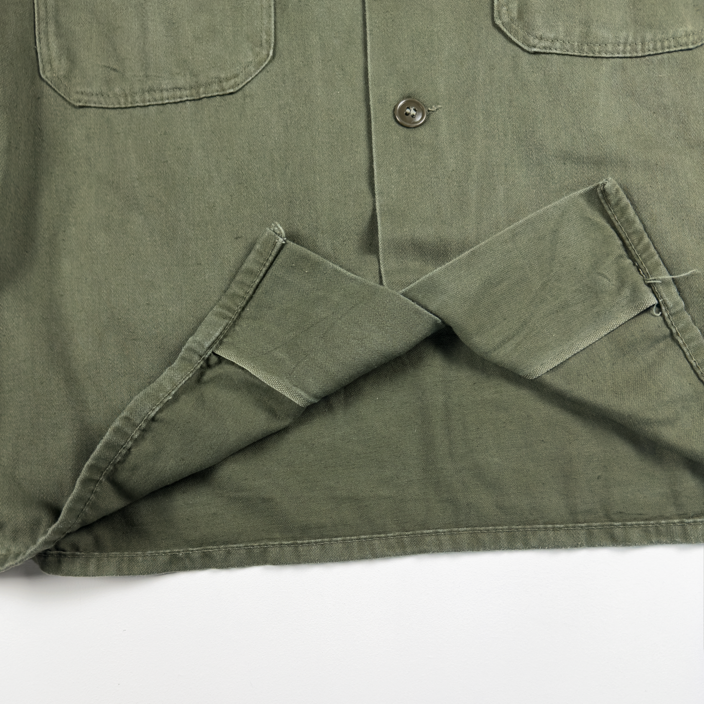 Vietnam-Era US Army OG-107 Utility Jacket — 1st Infantry Division