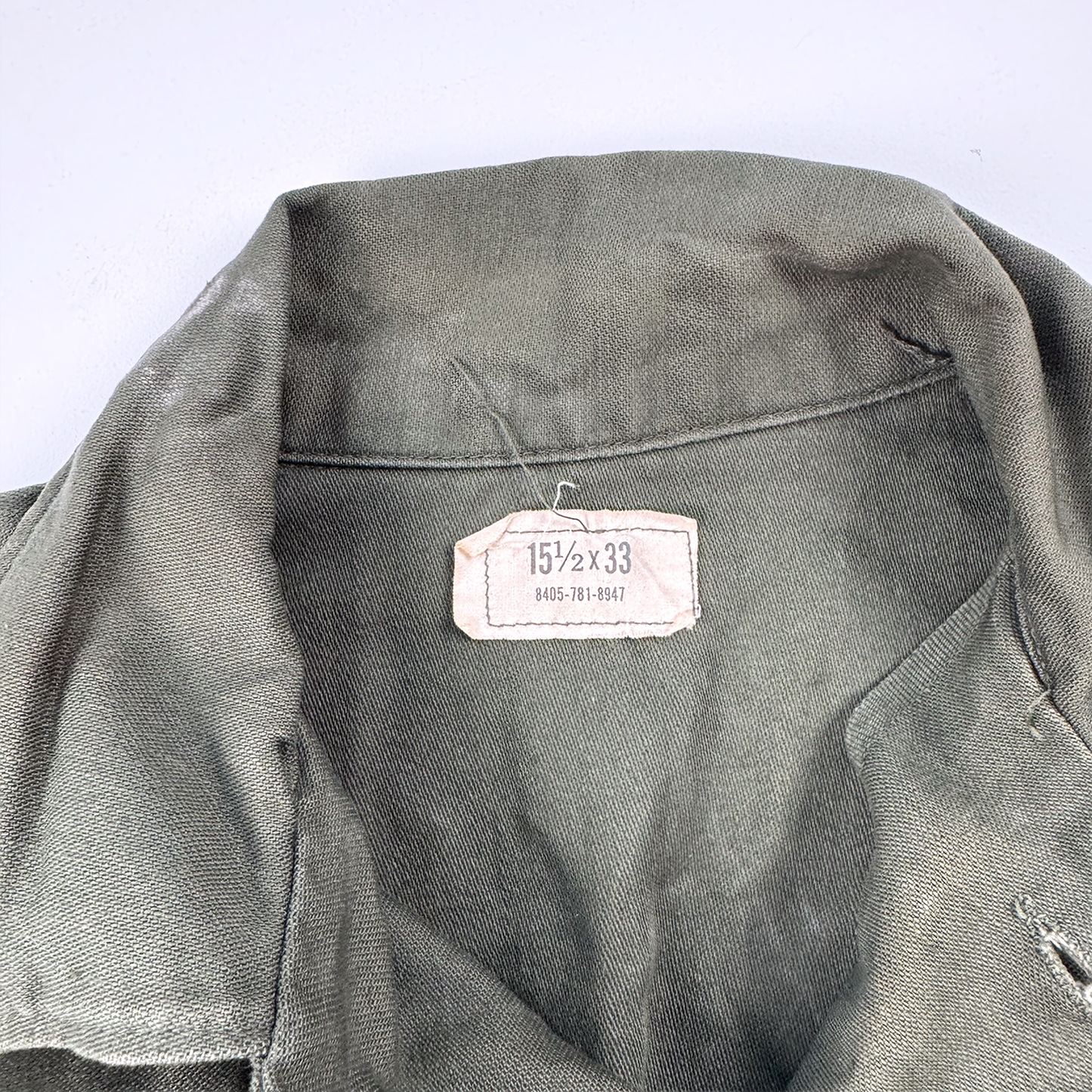 Vietnam-Era USAF OG-107 Utility Shirt — USAFE Staff Sergeant