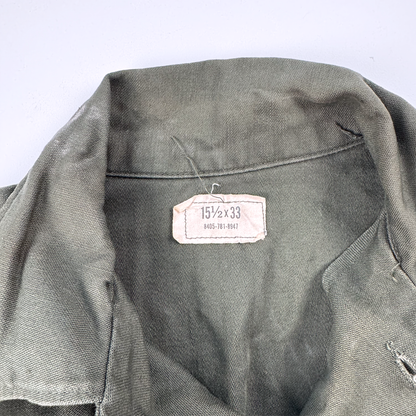 Vietnam-Era USAF OG-107 Utility Shirt — USAFE Staff Sergeant