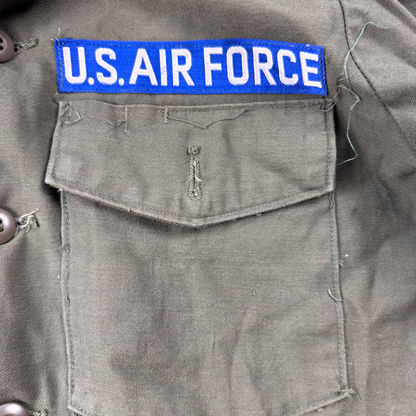 Vietnam-Era USAF OG-107 Utility Shirt — USAFE Staff Sergeant