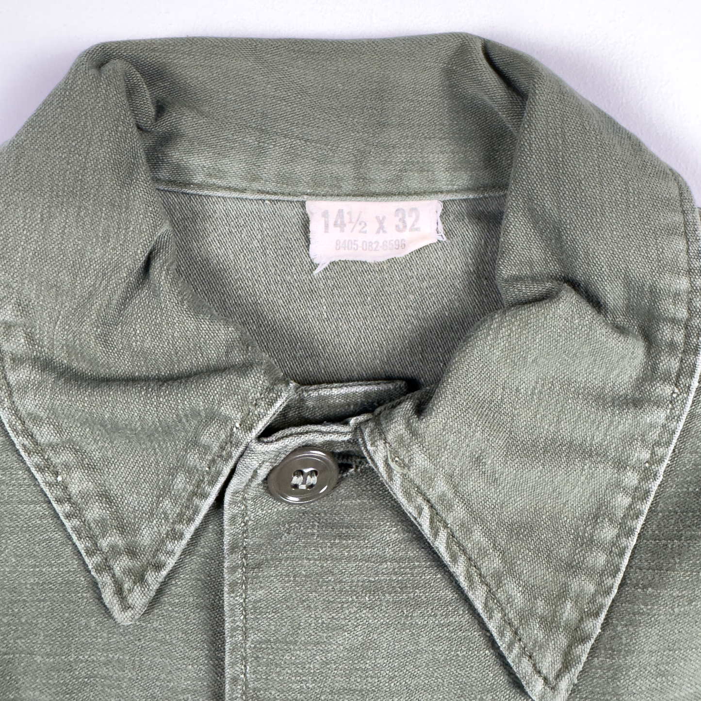 Vietnam-Era US Army OG-107 Utility Shirt — 1st Cavalry Division