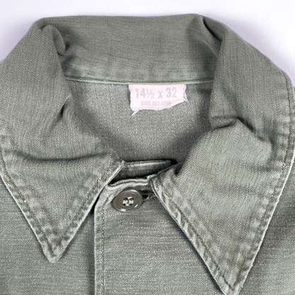 Vietnam-Era US Army OG-107 Utility Shirt — 1st Cavalry Division