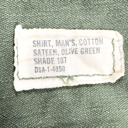 Vietnam-Era US Army OG-107 Utility Shirt — 1st Cavalry Division