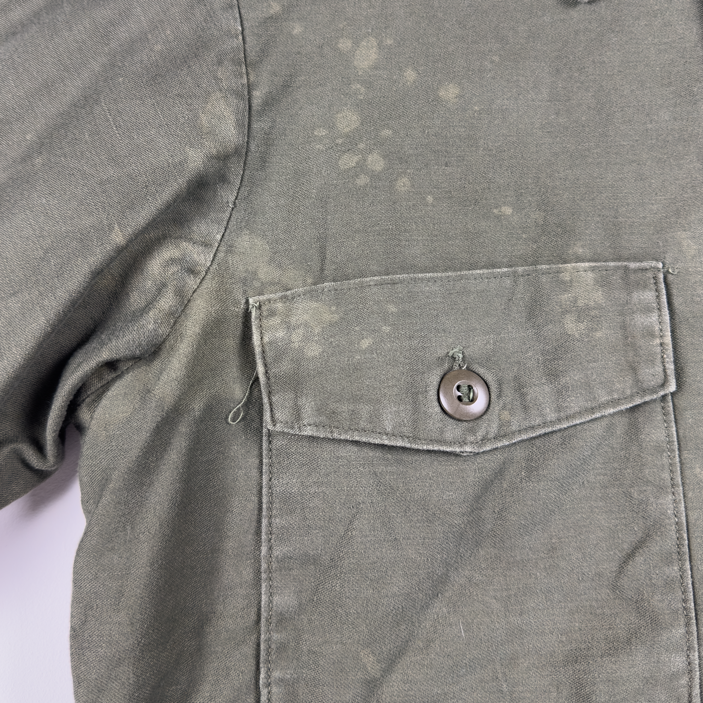 Vietnam War USMC P-61 OG-107 Sateen Utility Shirt