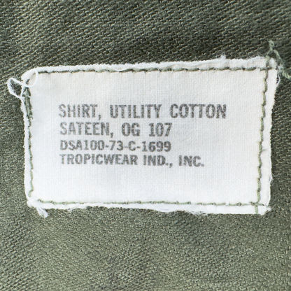 Vietnam War USMC P-61 OG-107 Sateen Utility Shirt