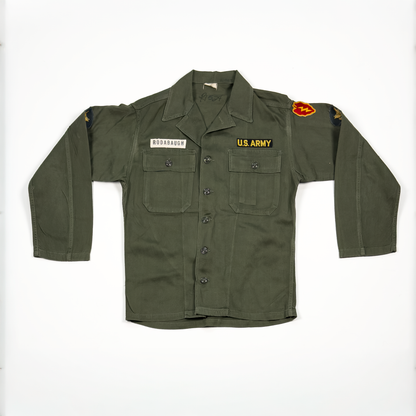 Vietnam War US Army OG-107 Utility Shirt — Named 'RODABAUGH'
