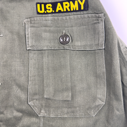 Vietnam War US Army OG-107 Utility Shirt — Named 'RODABAUGH'