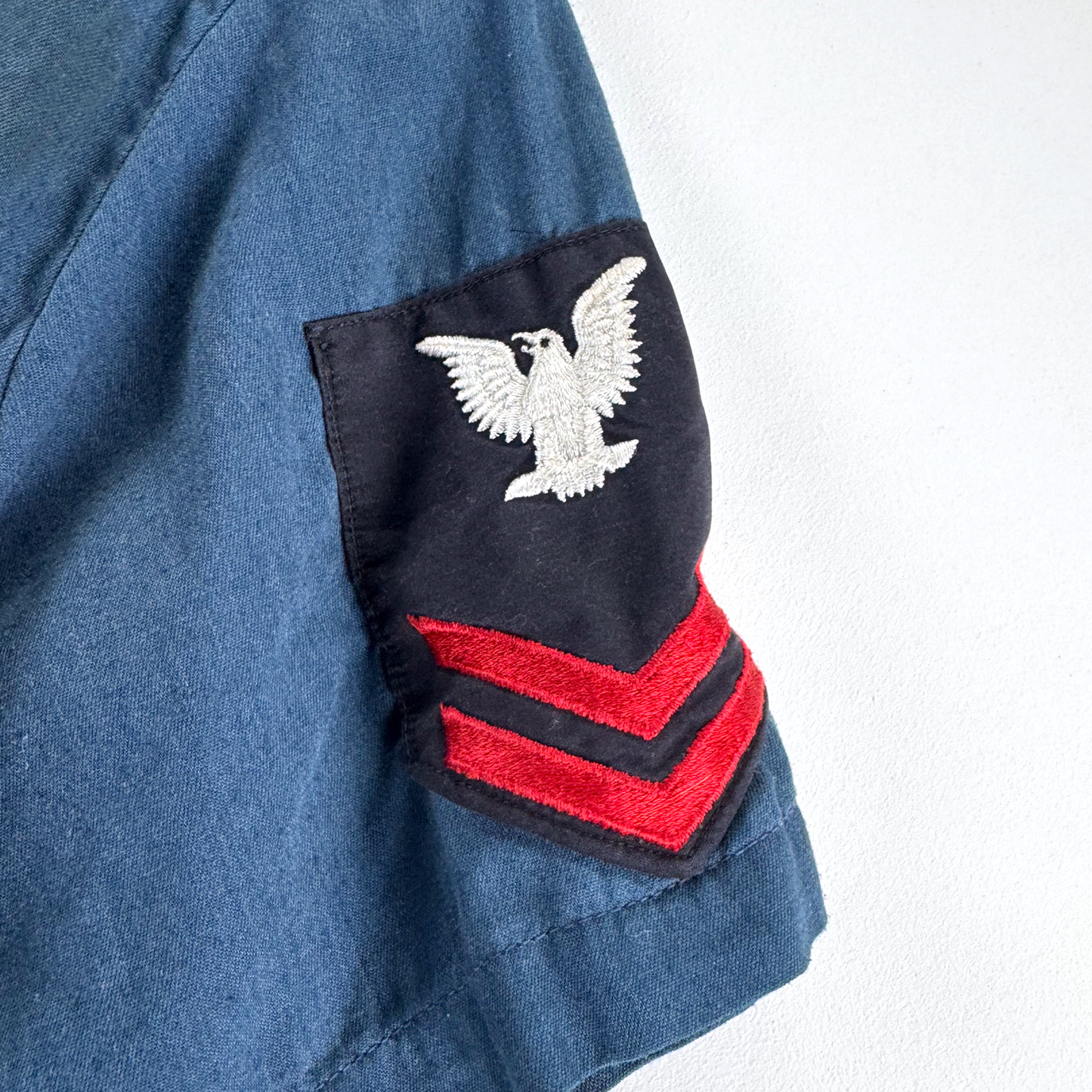 US Navy Petty Officer 2nd Class Utility Shirt — Gunner's Mate, Stenciled 'PIFER'