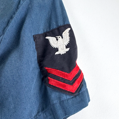 US Navy Petty Officer 2nd Class Utility Shirt — Gunner's Mate, Stenciled 'PIFER'