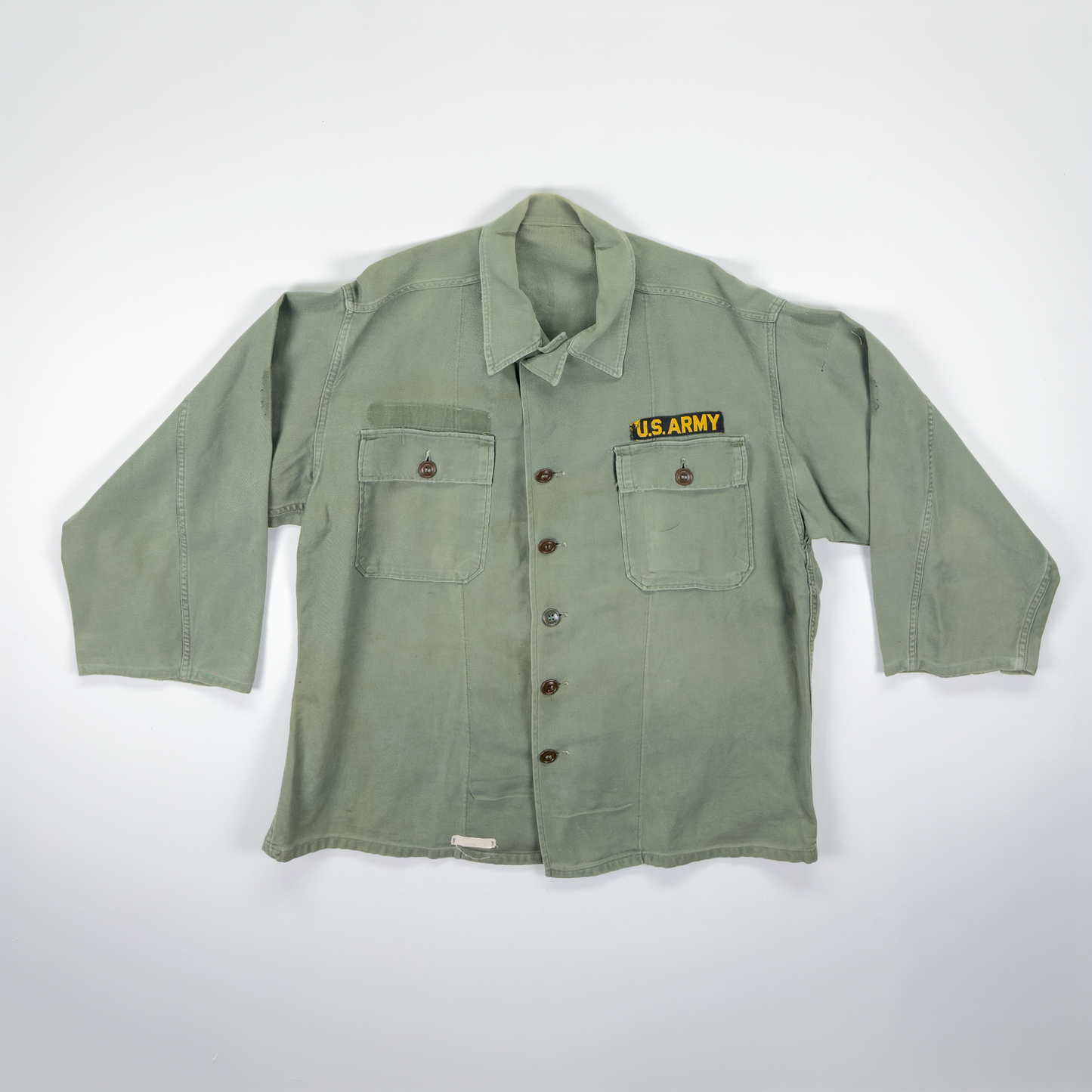 Vietnam War US Army OG-107 Sateen Utility Shirt