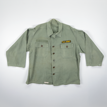 Vietnam War US Army OG-107 Sateen Utility Shirt