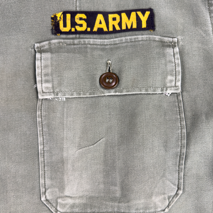 Vietnam War US Army OG-107 Sateen Utility Shirt